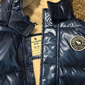 Abercrombie Kids Navy Quilted Vest